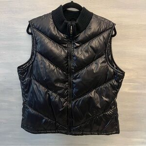Old Navy Black Puffer Outerwear Vest‎ Size XL Good Condition